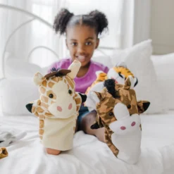 Hand Puppet 2-Pack: Farm Friends, Zoo Friends