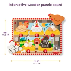Happy Hens Push to Pop Puzzle