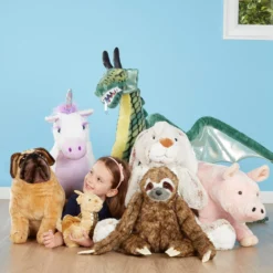 Jumbo Burrow Bunny Stuffed Plush Animal