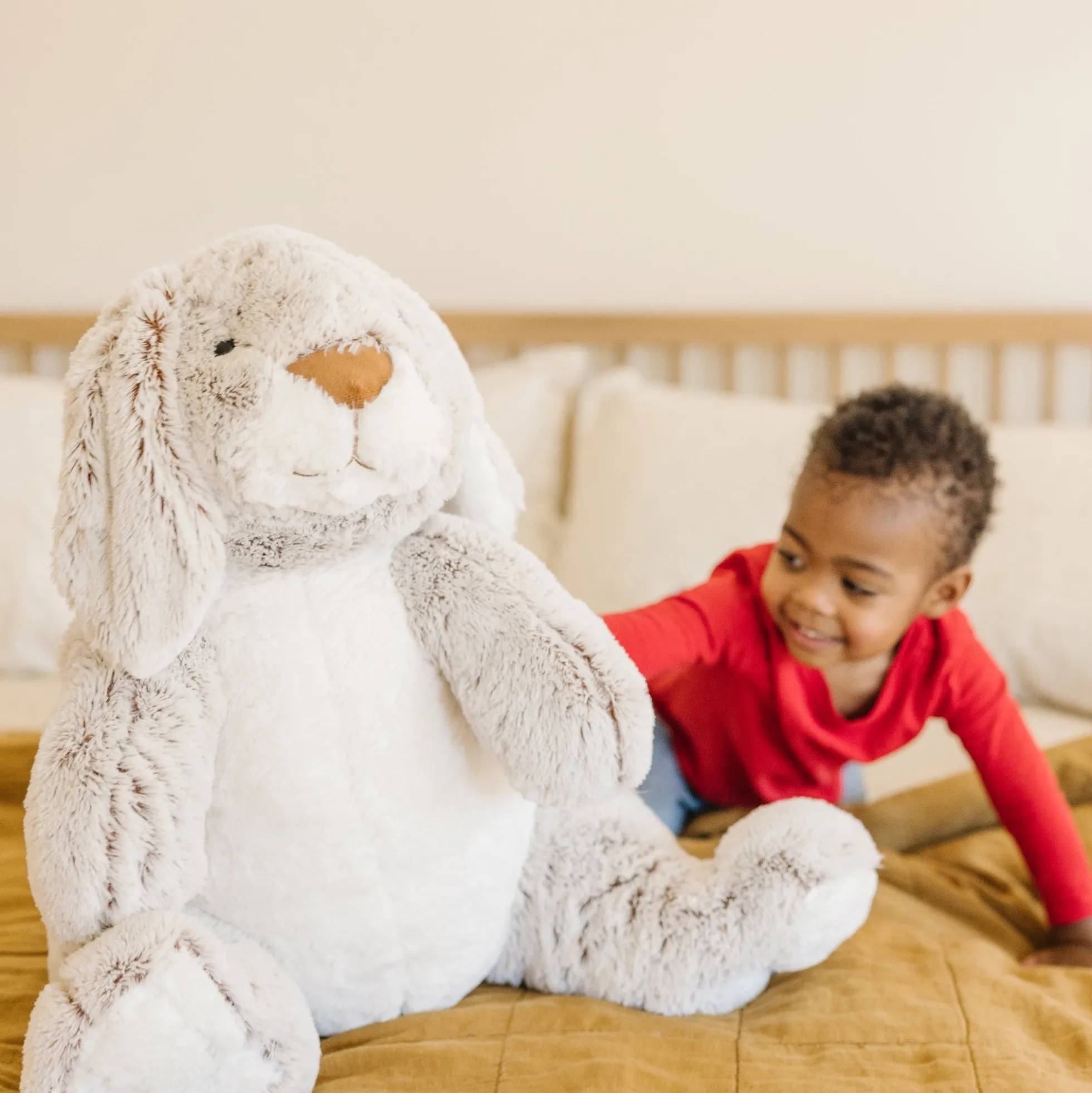 Jumbo Burrow Bunny Stuffed Plush Animal