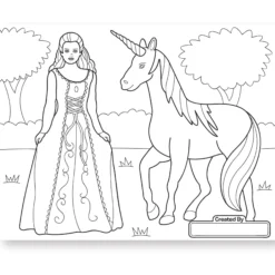 Jumbo Coloring Pad - Princess & Fairy