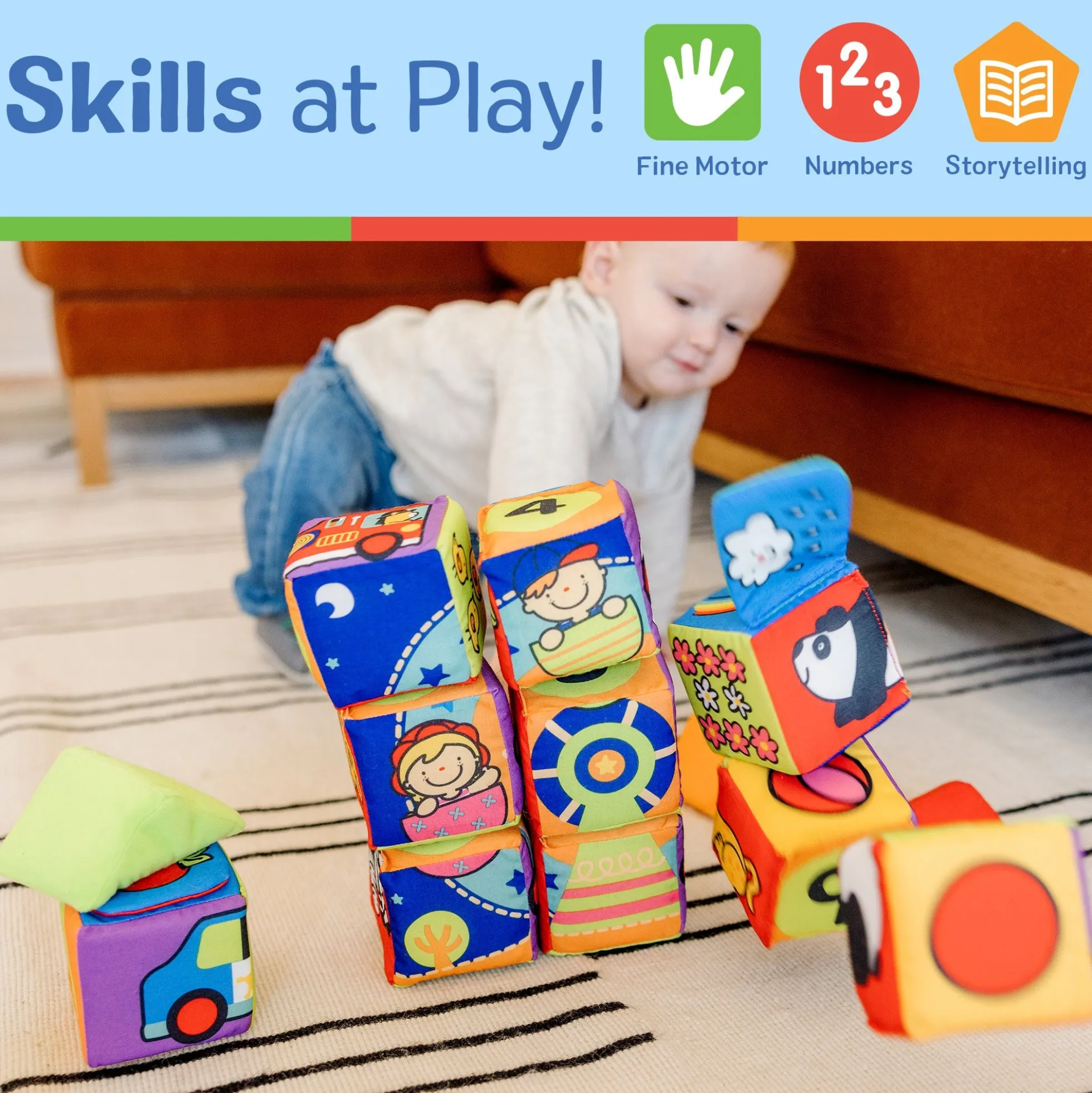 K's Kids Match and Build Soft Blocks