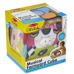 K’s Kids Musical Farmyard Cube Learning Toy