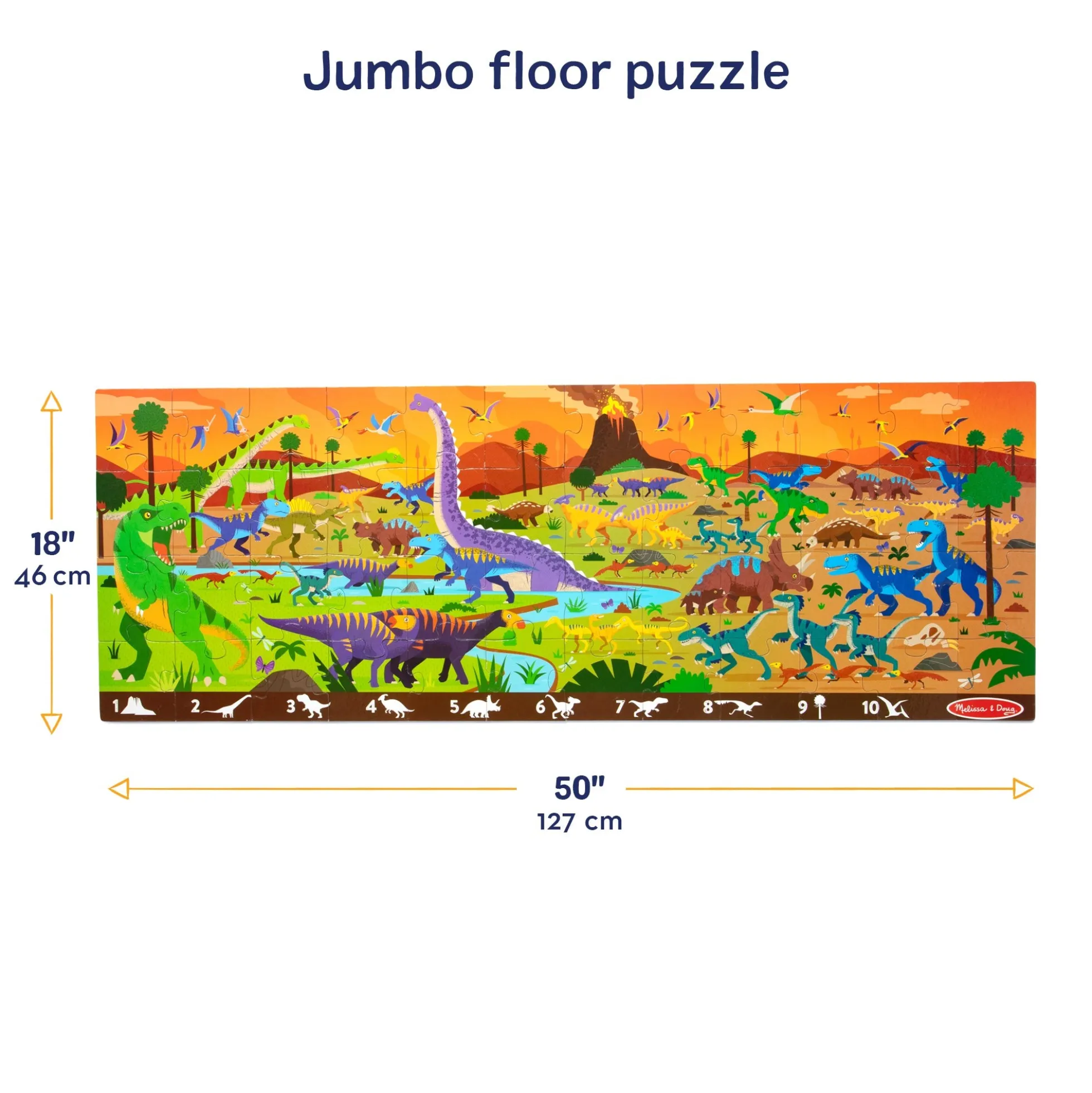 Land of Dinosaurs Floor Puzzle - 48 Pieces