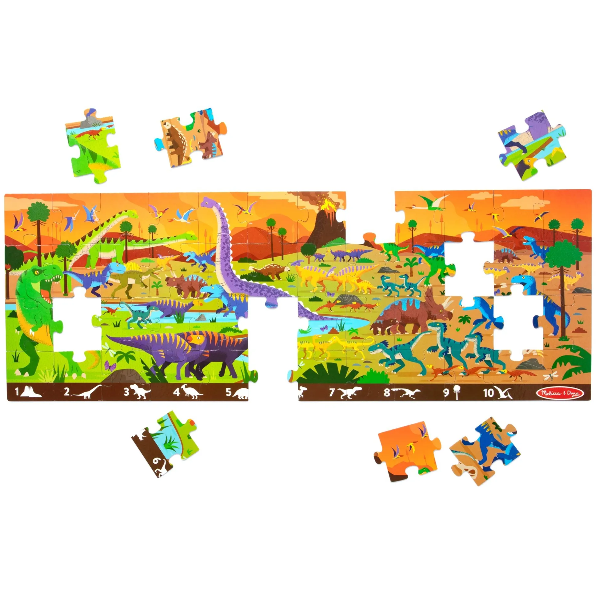 Land of Dinosaurs Floor Puzzle - 48 Pieces