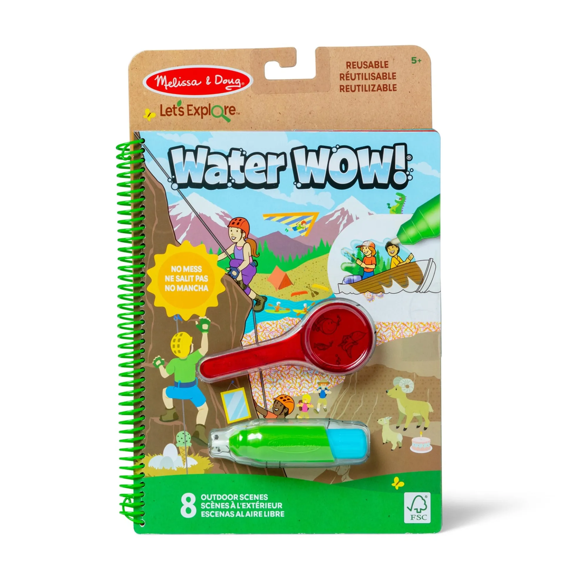 Let’s Explore Water Wow! Outdoor Adventure Deluxe Water-Reveal Pad