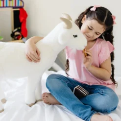 Lifelike Plush Goat