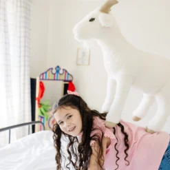 Lifelike Plush Goat