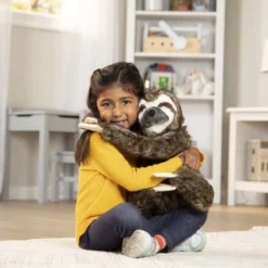 Lifelike Plush Sloth