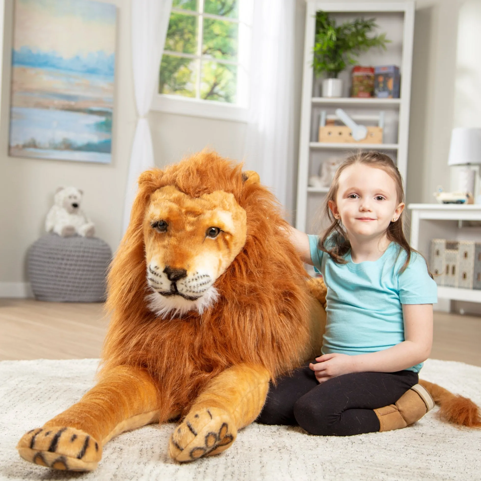 Lion Lifelike Plush Stuffed Animal