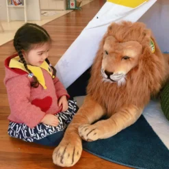 Lion Lifelike Plush Stuffed Animal