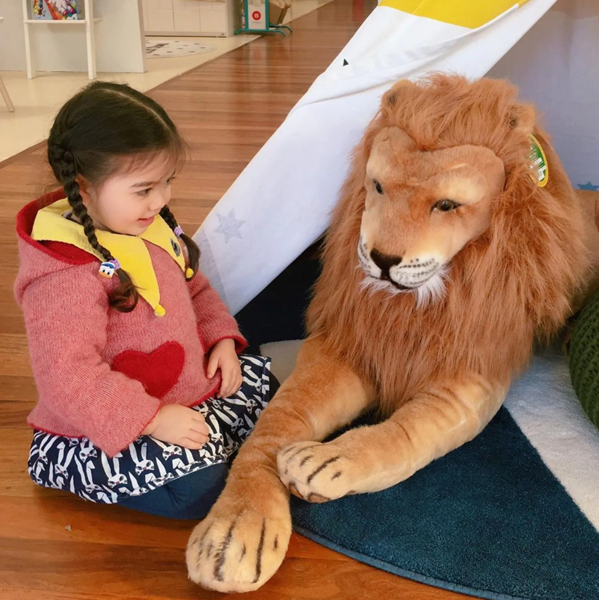 Lion Lifelike Plush Stuffed Animal