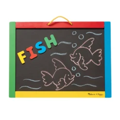 Magnetic Chalkboard & Dry-Erase Board (Uppercase)