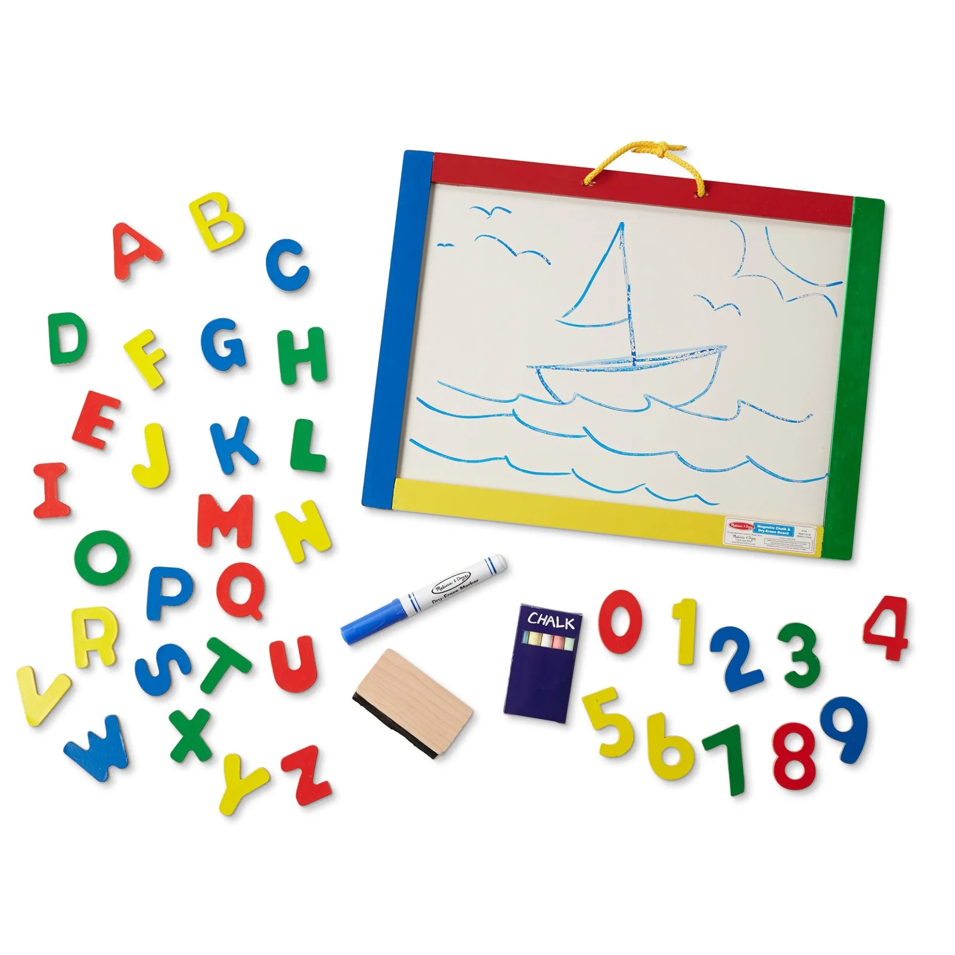 Magnetic Chalkboard & Dry-Erase Board (Uppercase)