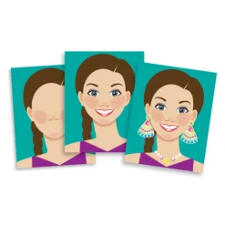 Make-a-Face Sticker Pad - Fashion Faces