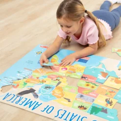 Map Floor Puzzle - 51 Pieces