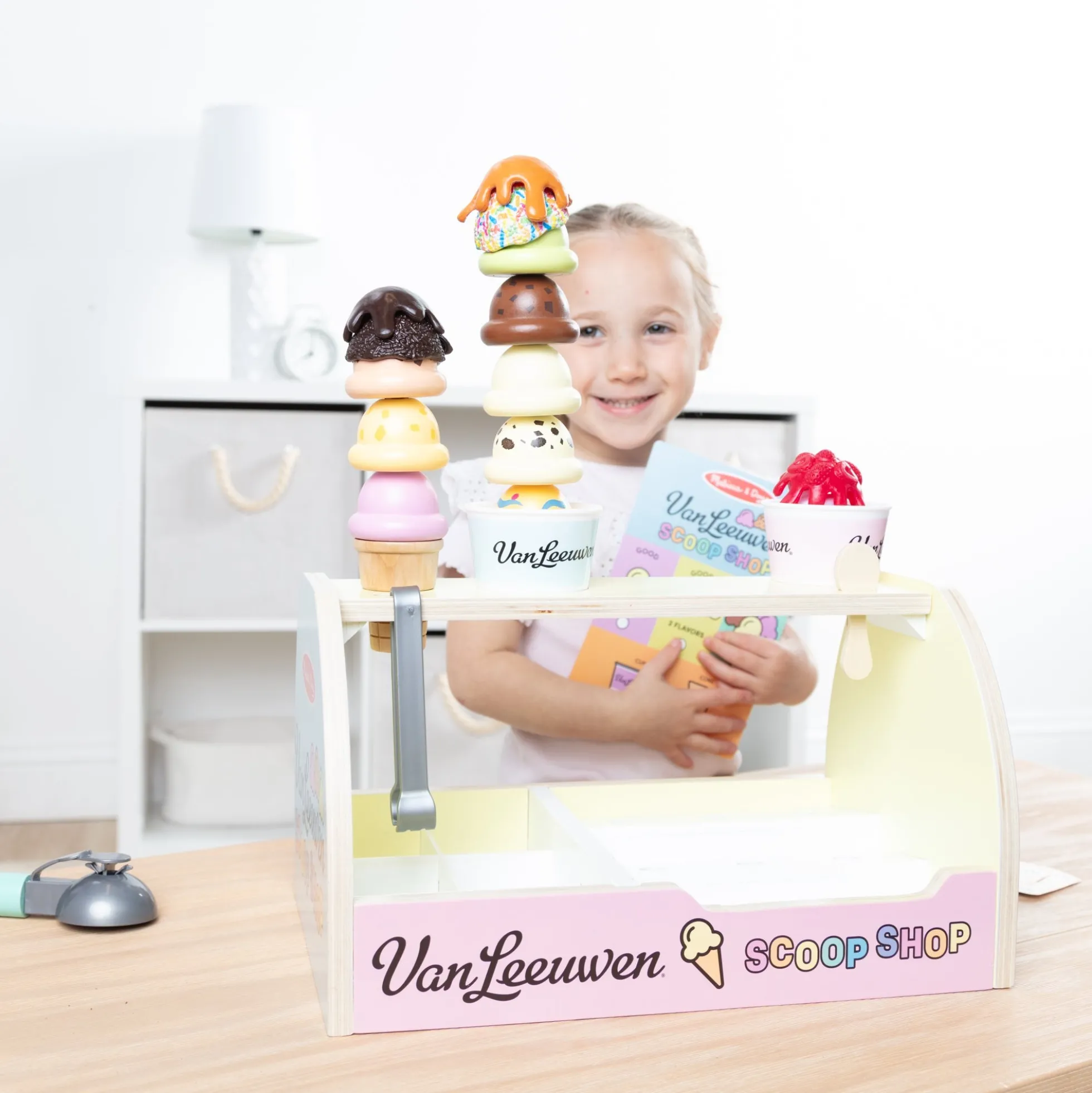 Melissa & Doug x Van Leeuwen Wooden Ice Cream Counter