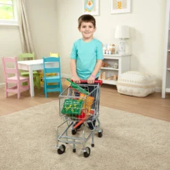 Metal Grocery Shopping Cart Toy