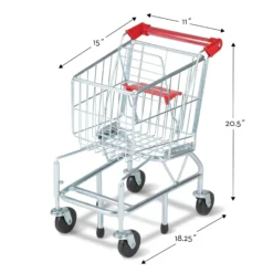 Metal Grocery Shopping Cart Toy