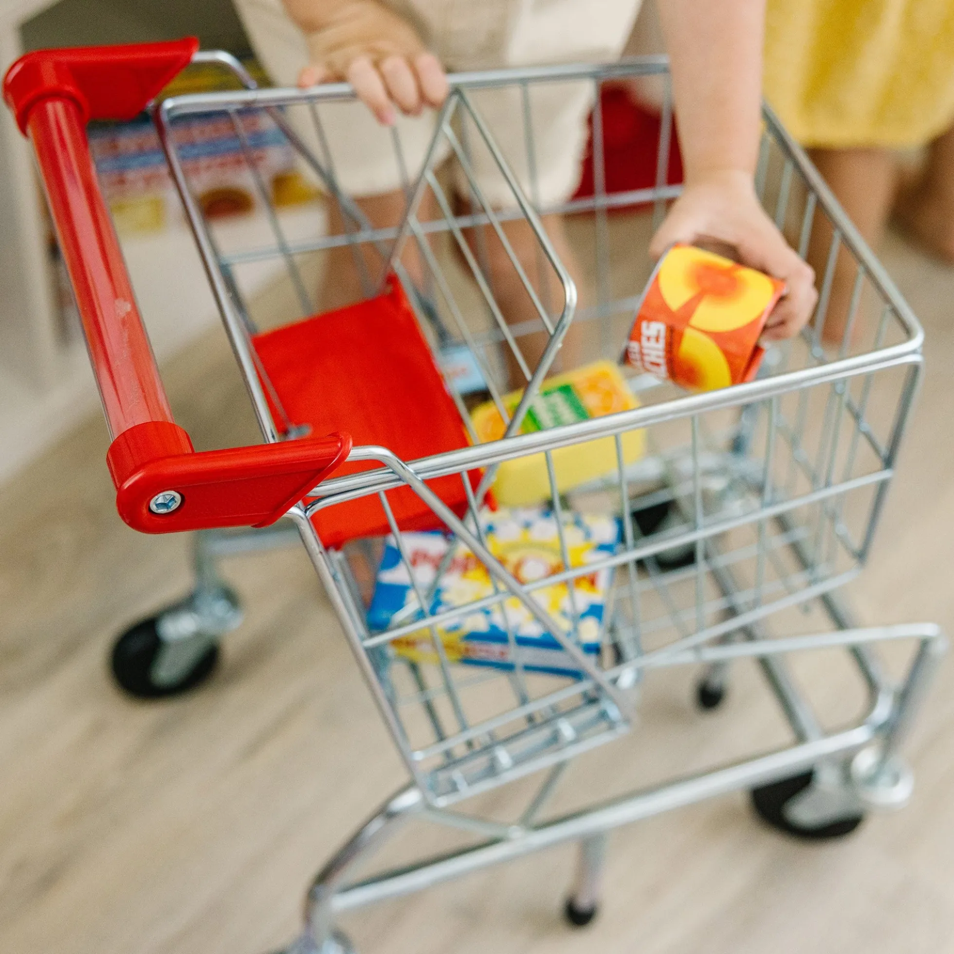Metal Grocery Shopping Cart Toy