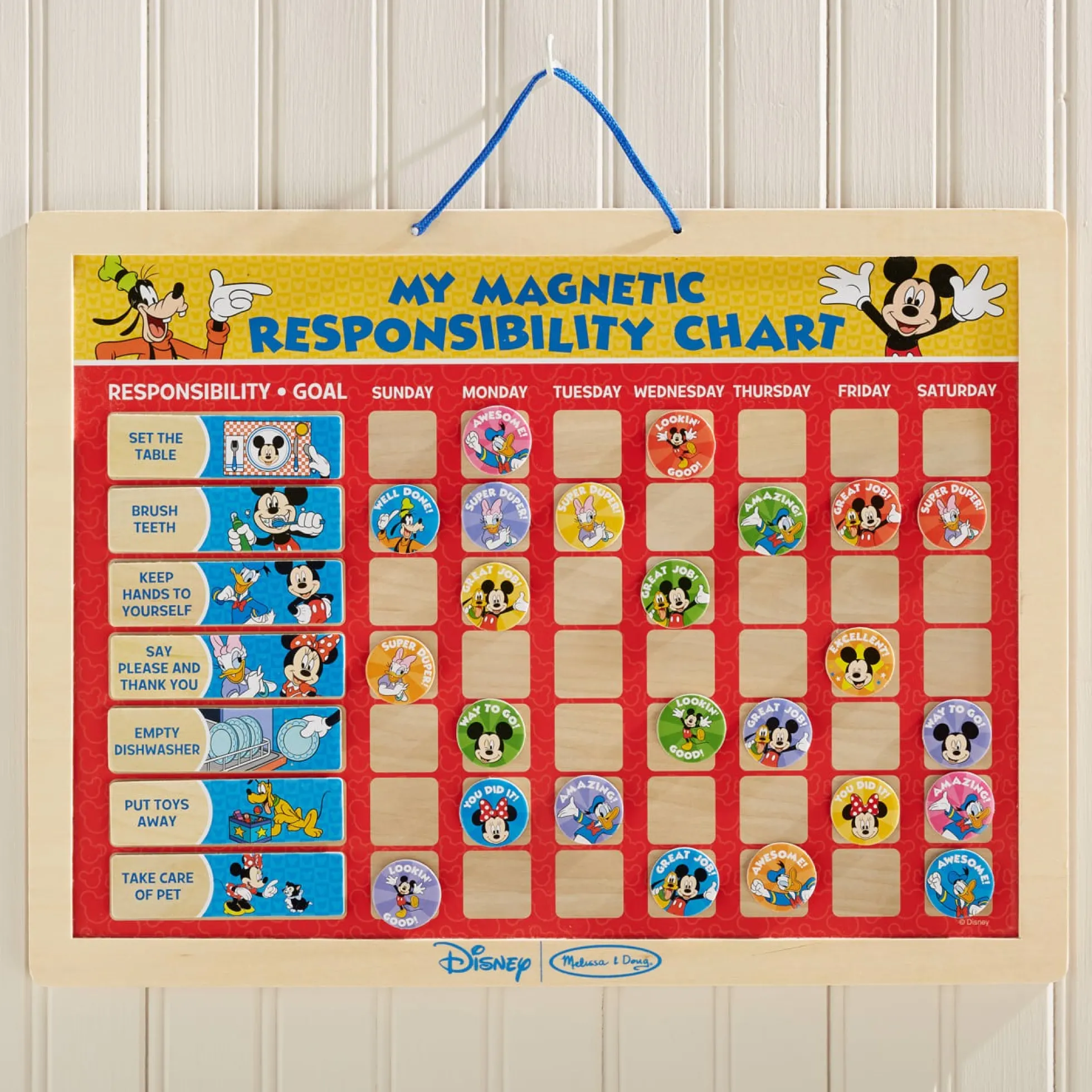 Mickey Mouse My Magnetic Responsibility Chart
