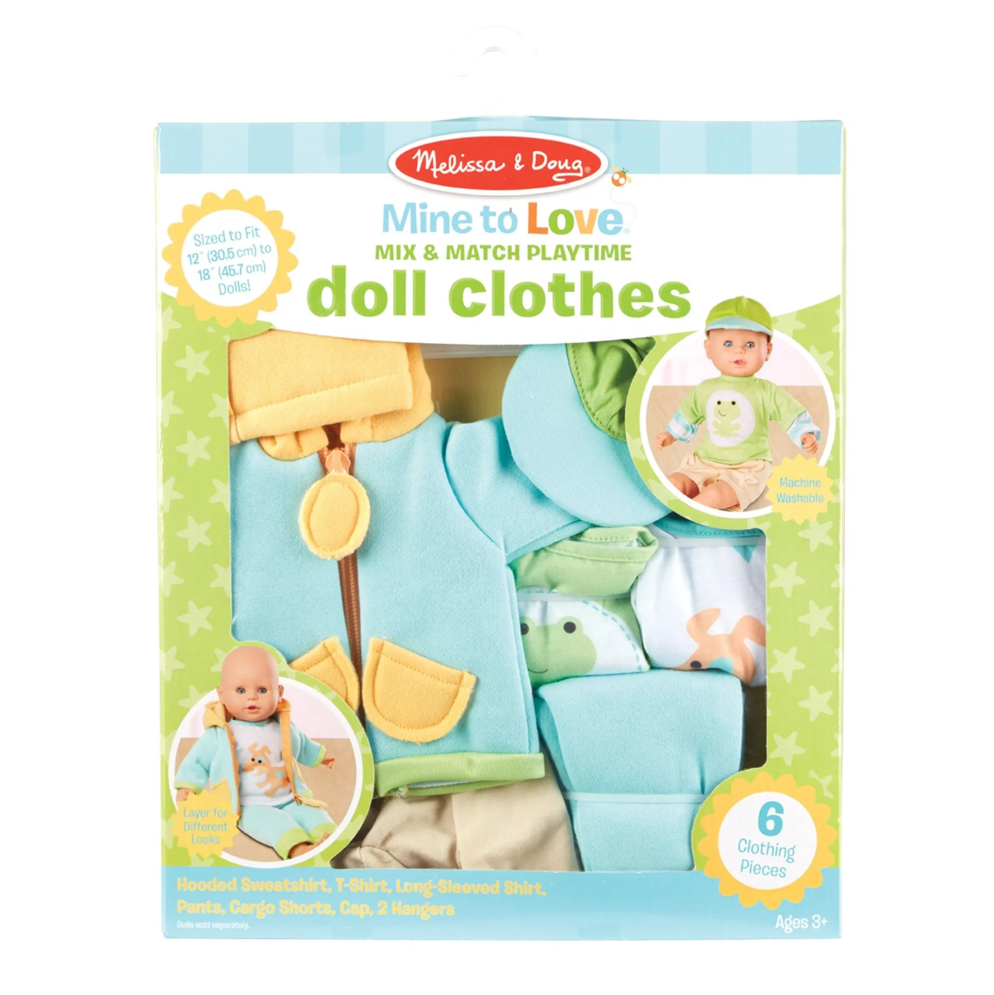 Mine to Love Mix & Match Playtime Doll Clothes