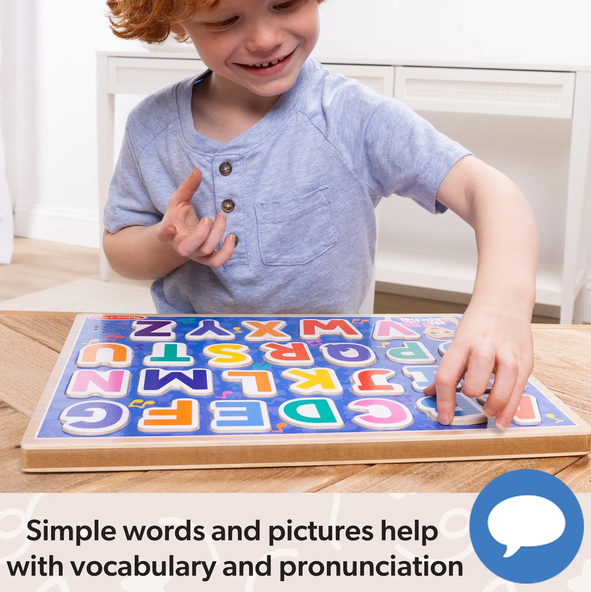 Ms. Rachel™ Wooden Phonics Alphabet Sound Puzzle - 26 Pieces