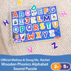 Ms. Rachel™ Wooden Phonics Alphabet Sound Puzzle - 26 Pieces