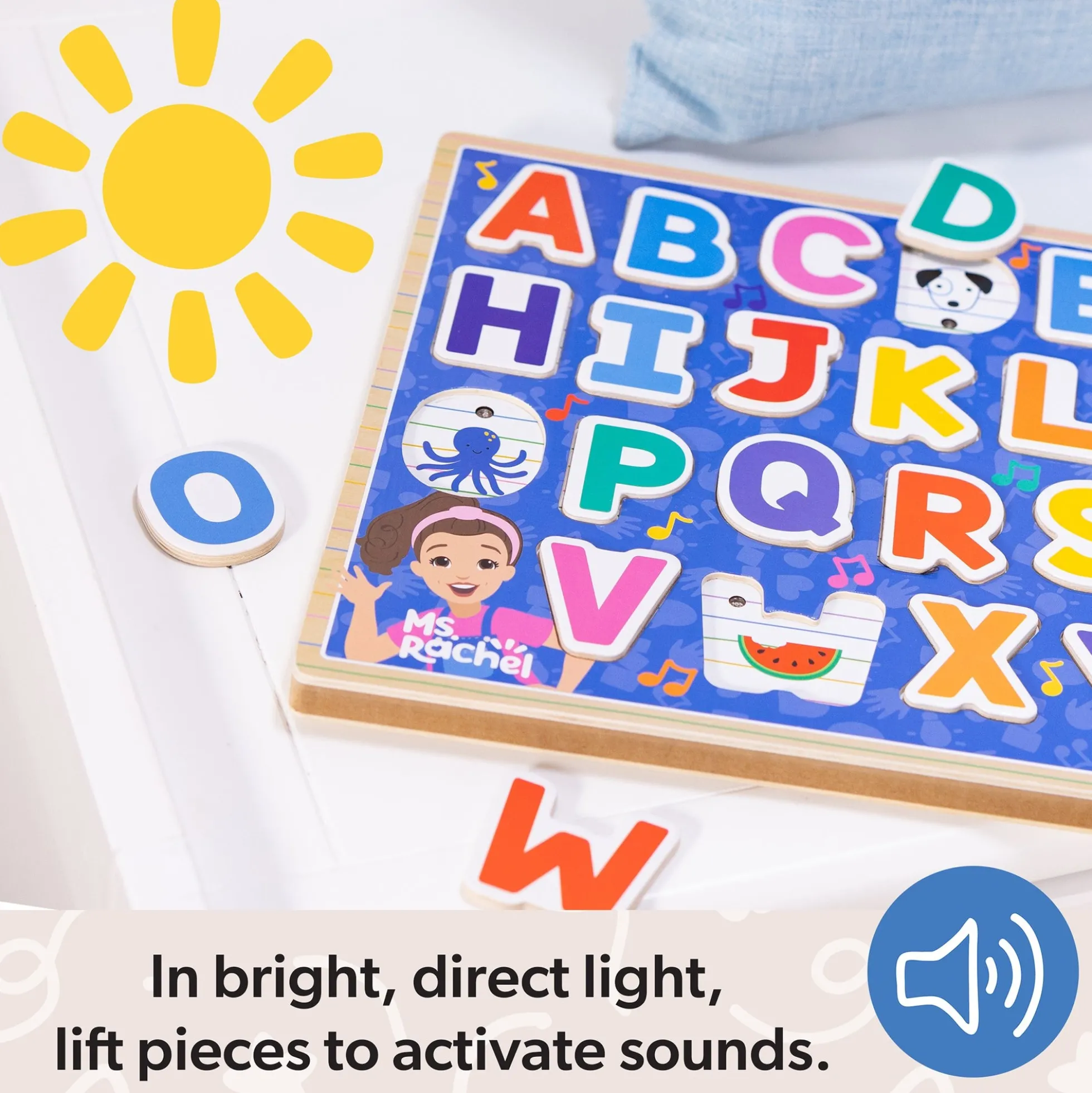 Ms. Rachel™ Wooden Phonics Alphabet Sound Puzzle - 26 Pieces