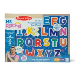 Ms. Rachel™ Wooden Phonics Alphabet Sound Puzzle - 26 Pieces