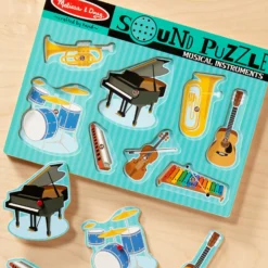 Musical Instruments Sound Puzzle - 8 Pieces