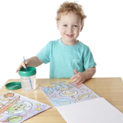 My First Paint With Water Kids' Art Pad With Paintbrush - Pirates, Space, Construction, and More