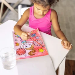 My First Paint With Water Kids' Art Pad With Paintbrush - Cheerleaders, Flowers, Fairies, and More
