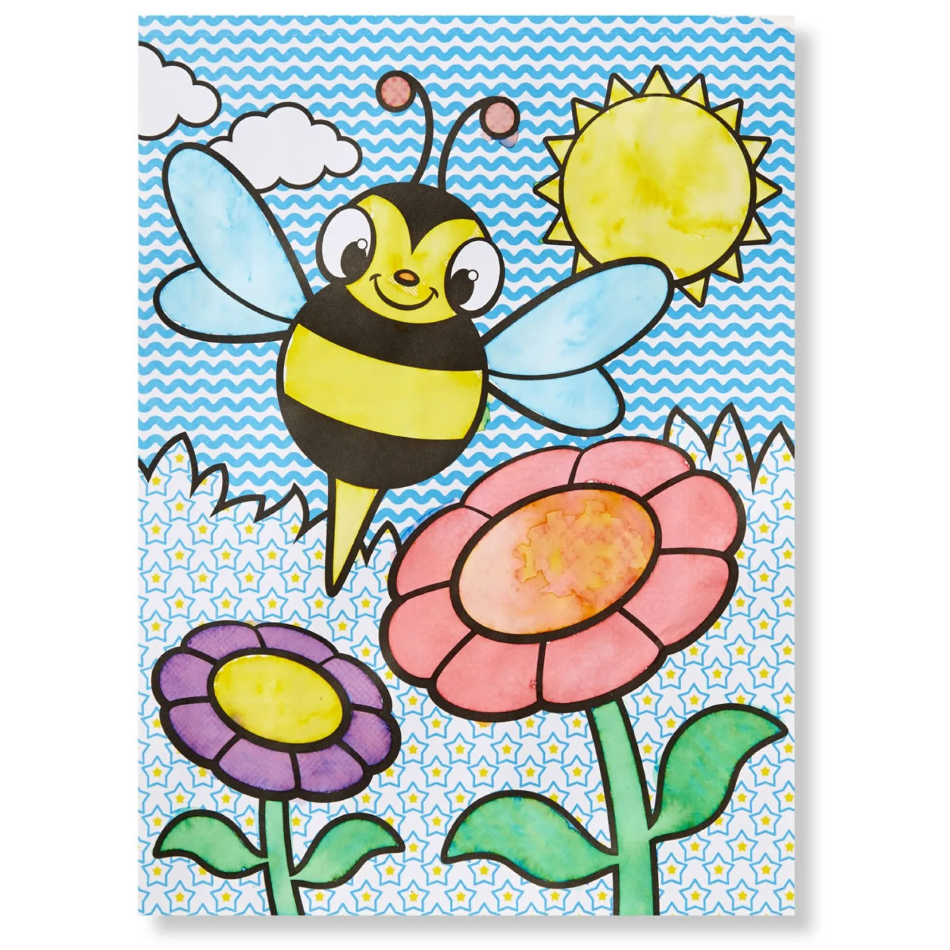 My First Paint With Water Kids' Art Pad With Paintbrush - Cheerleaders, Flowers, Fairies, and More