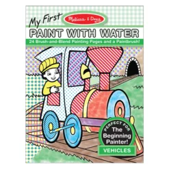 My First Paint with Water - Vehicles