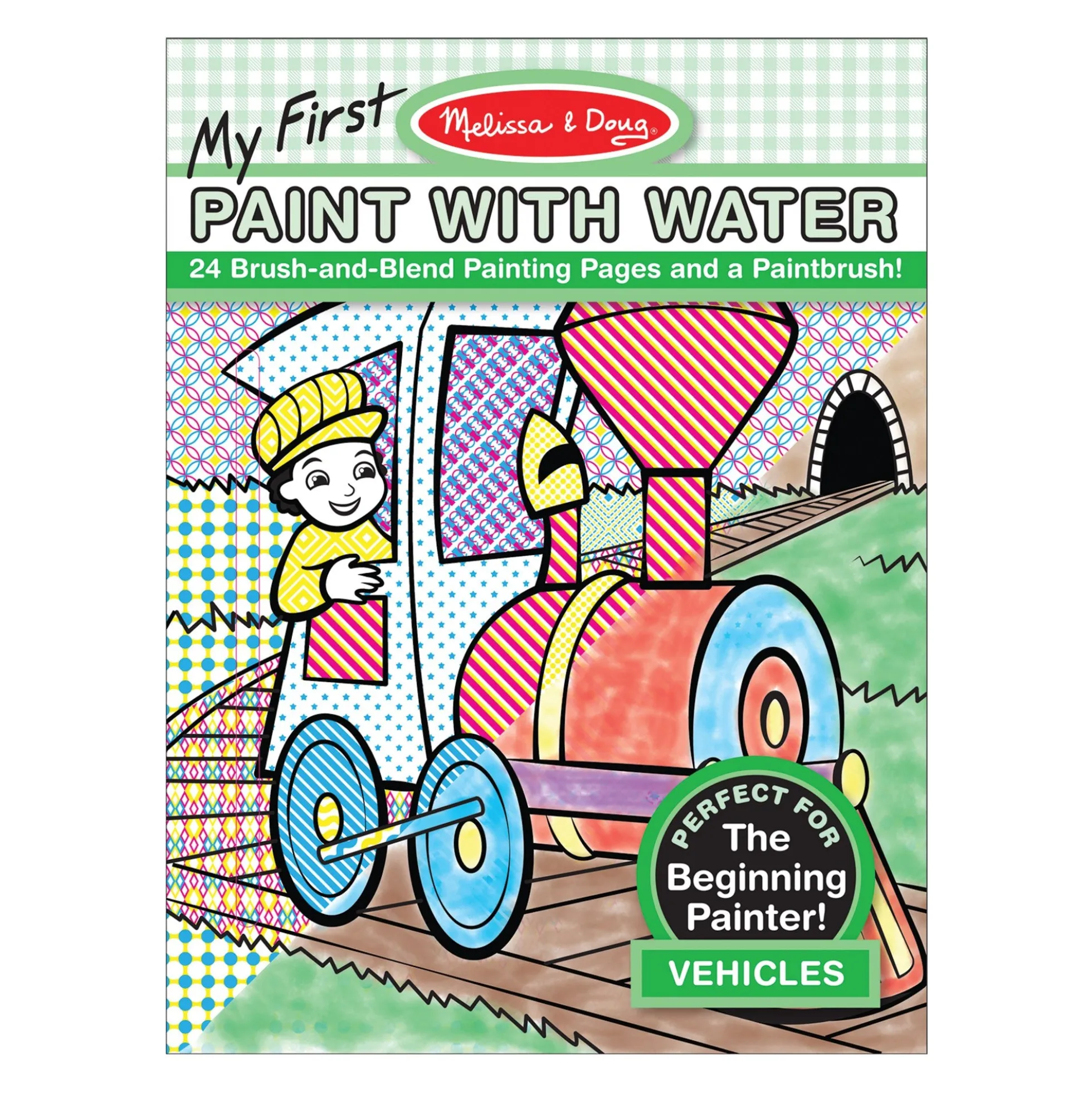 My First Paint with Water - Vehicles