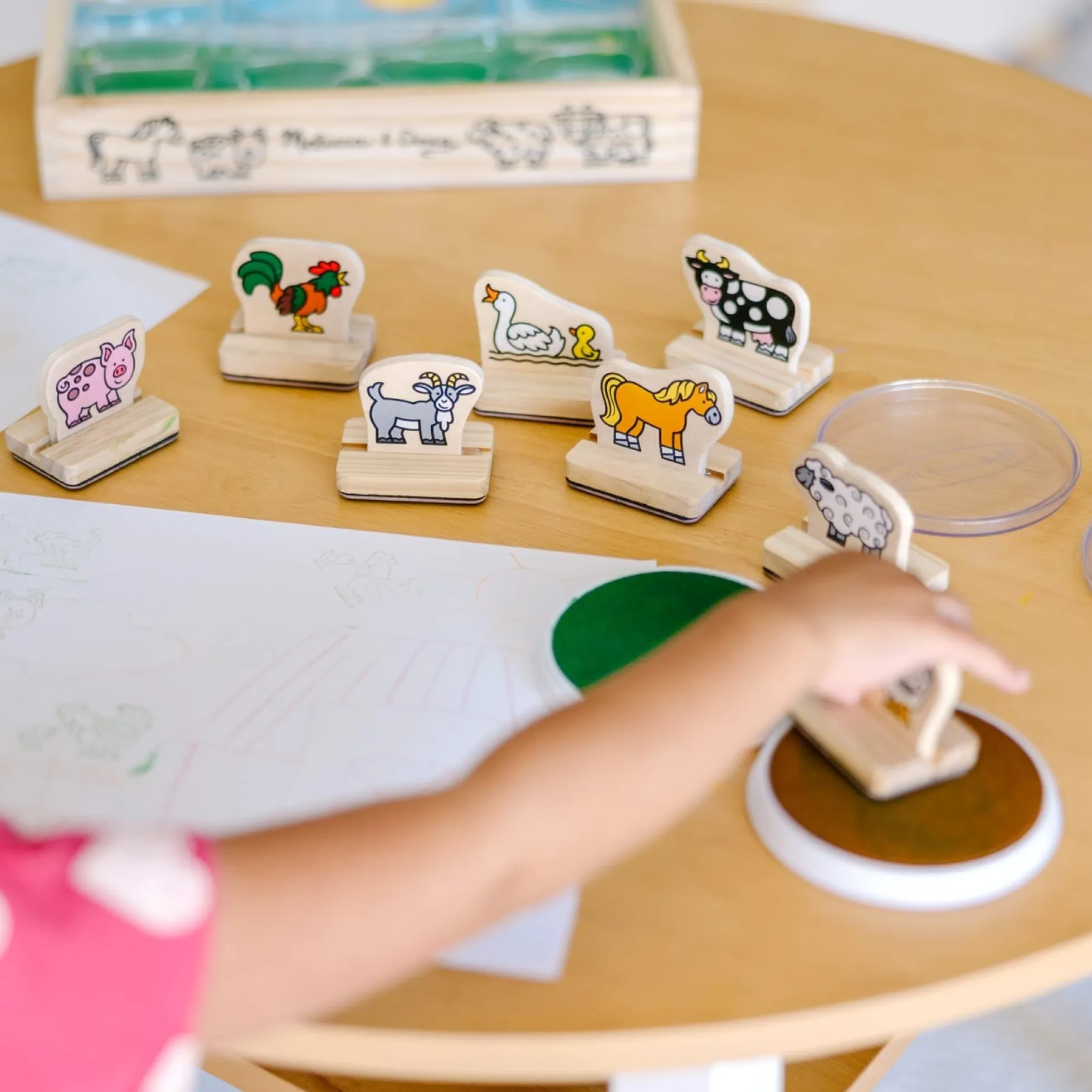 My First Wooden Stamp Set - Farm Animals