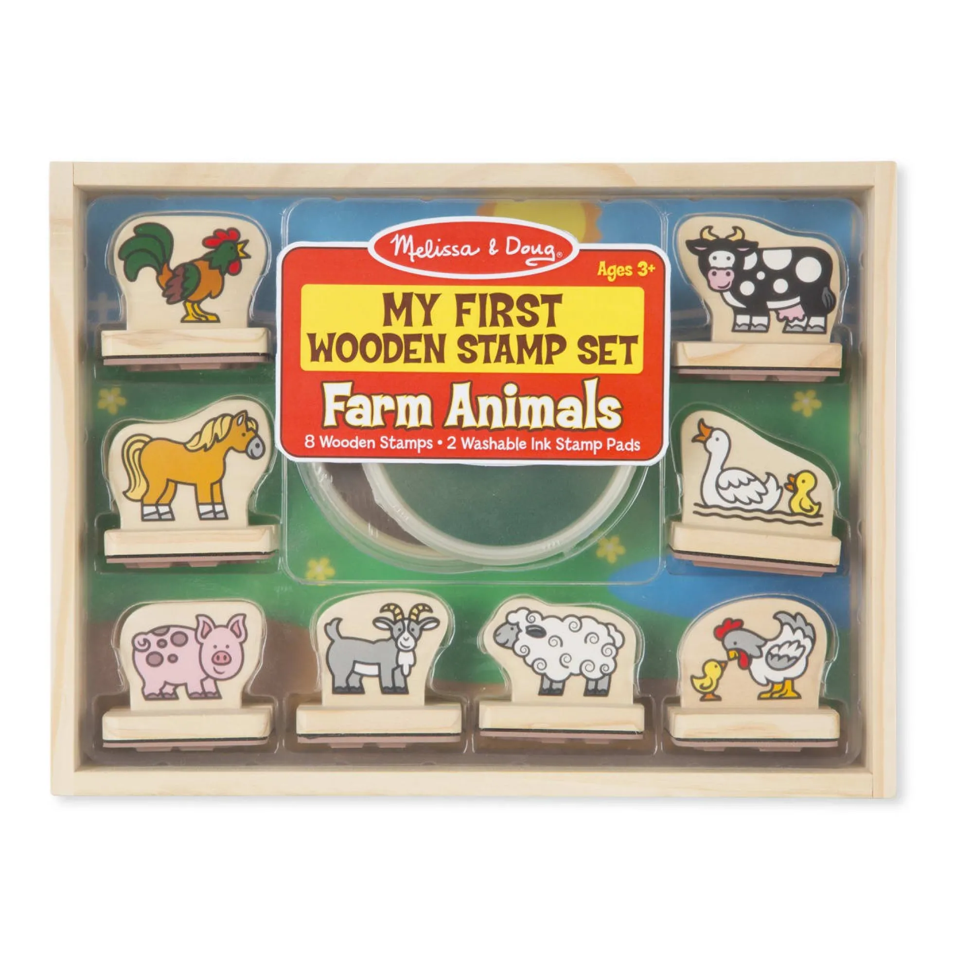 My First Wooden Stamp Set - Farm Animals