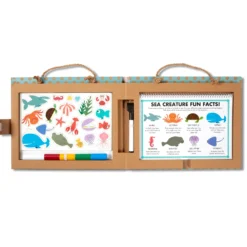 Natural Play: Play, Draw, Create Reusable Drawing & Magnet Kit – Ocean