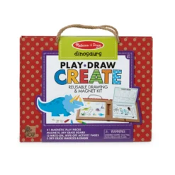 Natural Play: Play, Draw, Create Reusable Drawing & Magnet Kit – Dinosaurs