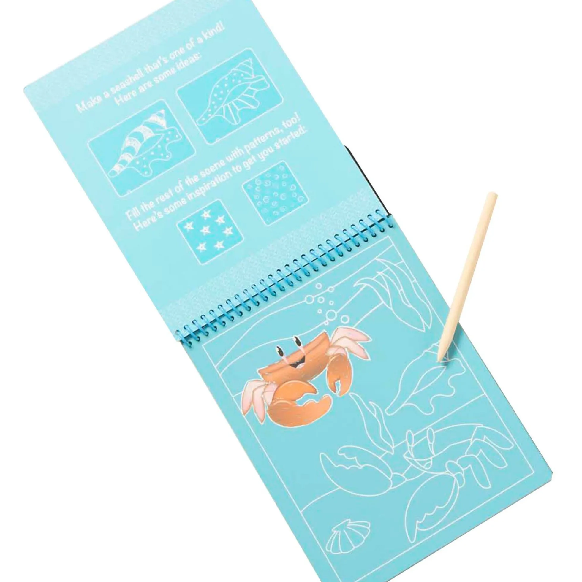 On the Go Scratch Art Color-Reveal Pad - Sea Life