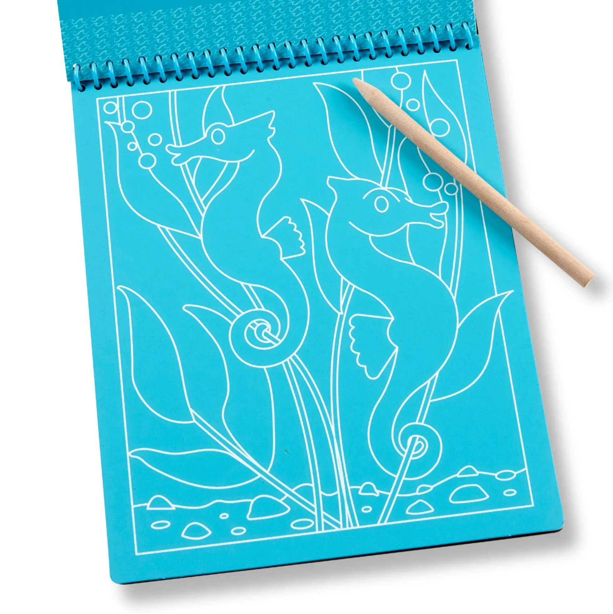 On the Go Scratch Art Color-Reveal Pad - Sea Life