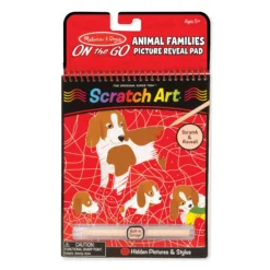On the Go Scratch Art Color Reveal Pad - Animal Families