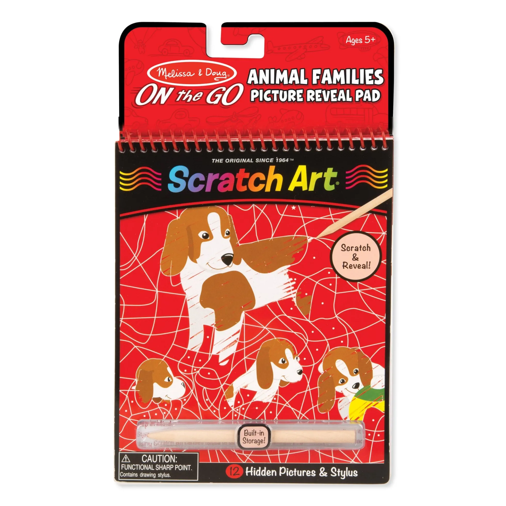 On the Go Scratch Art Color Reveal Pad - Animal Families