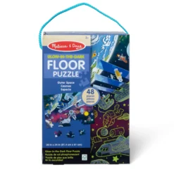 Outer Space Glow-in-the-Dark Floor Puzzle – 48 Pieces
