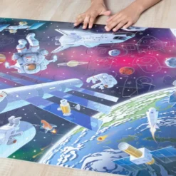 Outer Space Glow-in-the-Dark Floor Puzzle – 48 Pieces