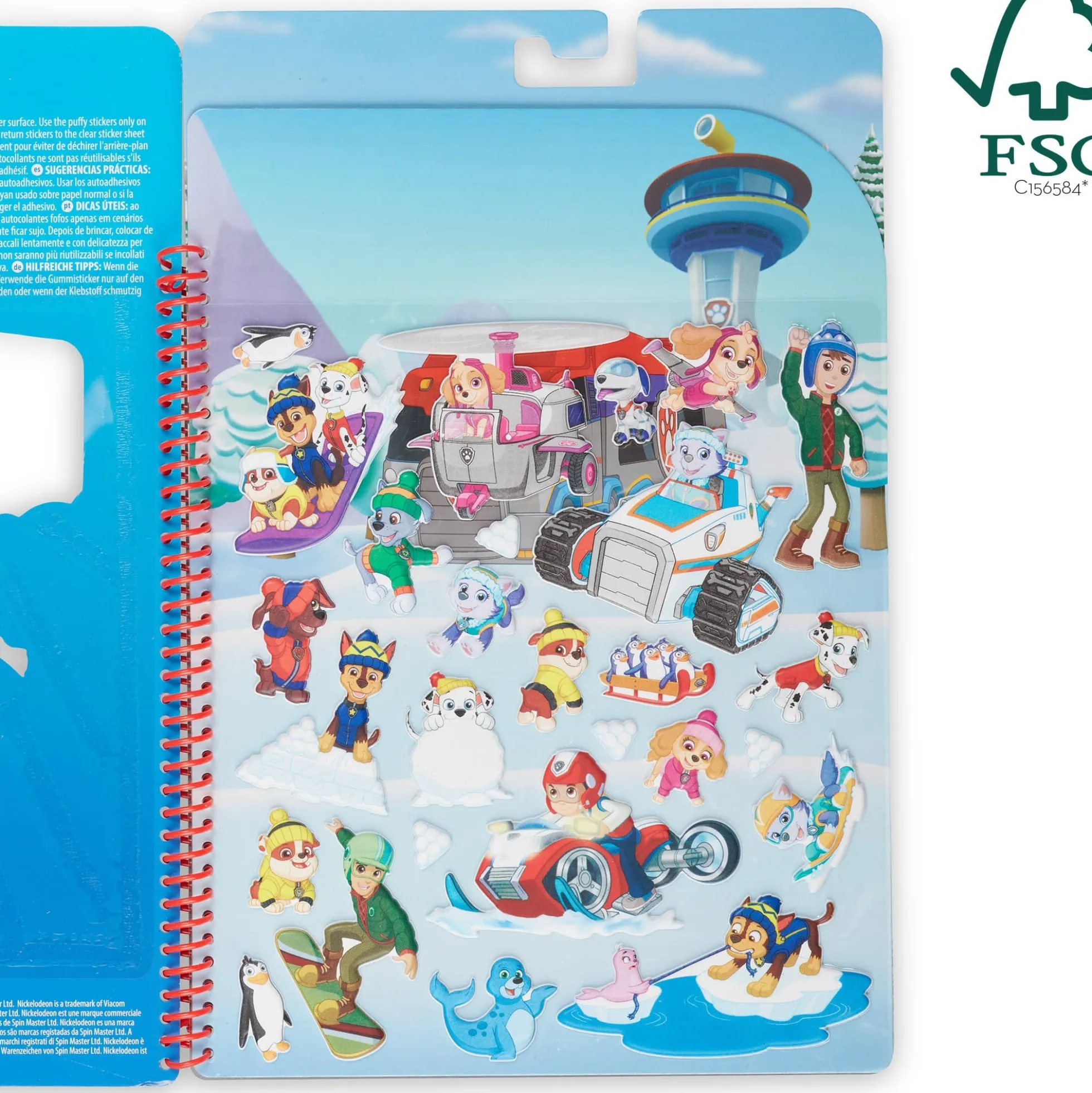 PAW Patrol Restickable Puffy Stickers - Jake's Mountain
