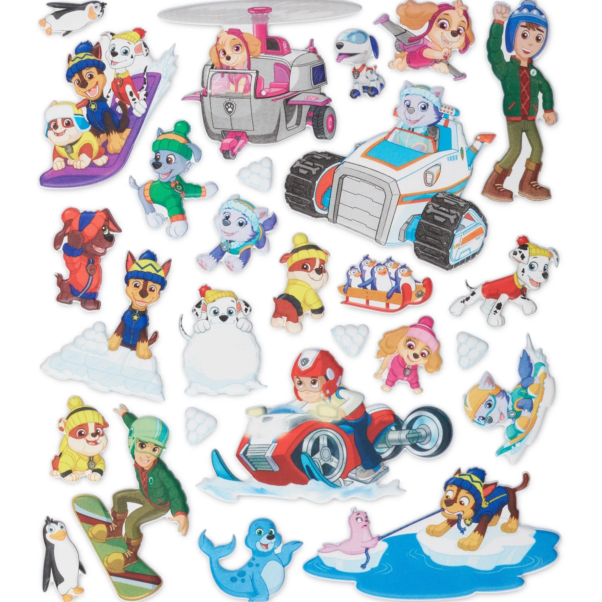 PAW Patrol Restickable Puffy Stickers - Jake's Mountain