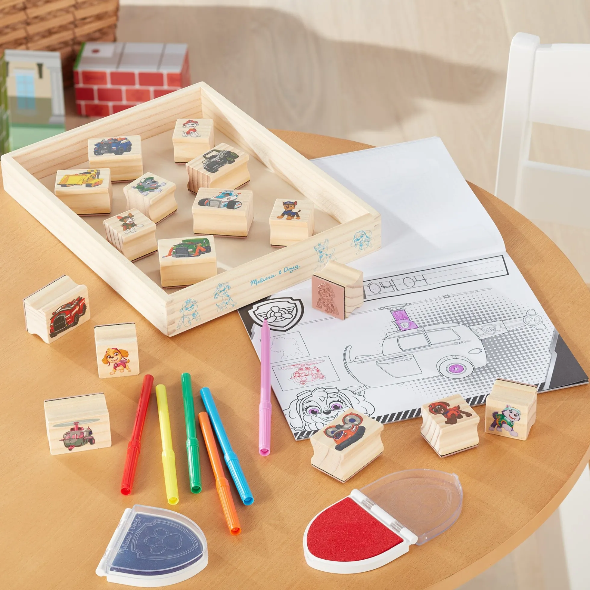 PAW Patrol Wooden Stamps Activity Set