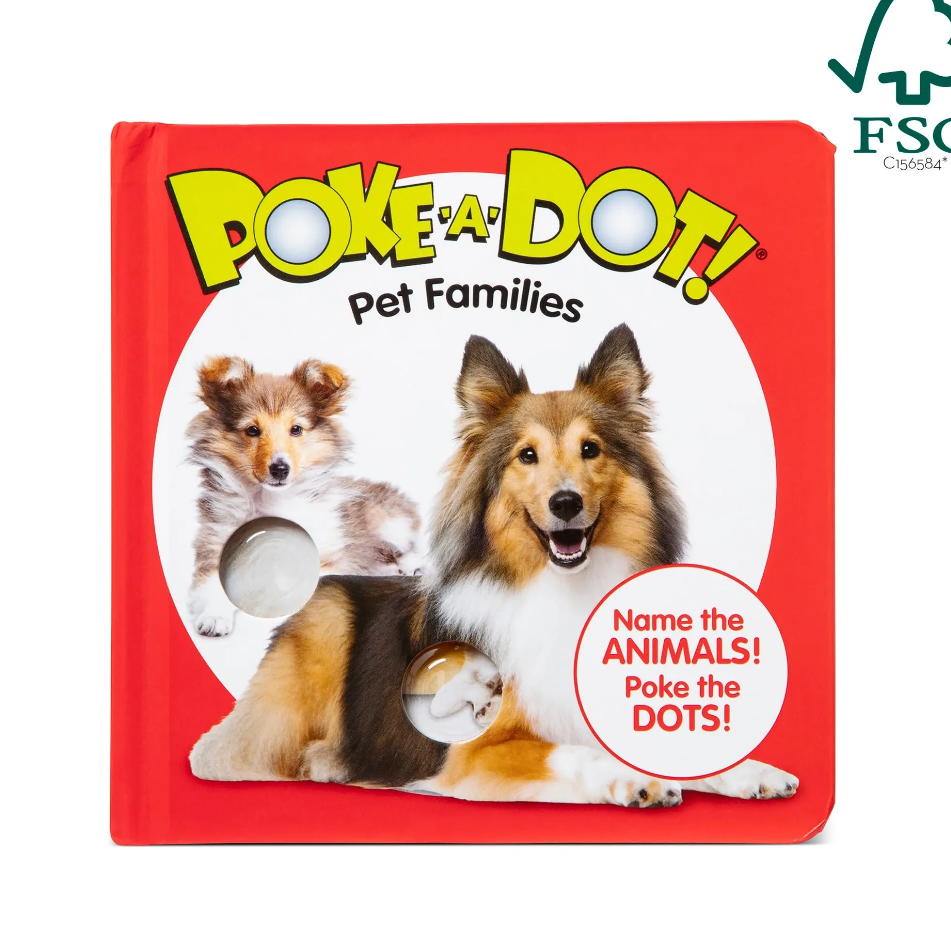 Poke-a-Dot: Pet Families Board Book